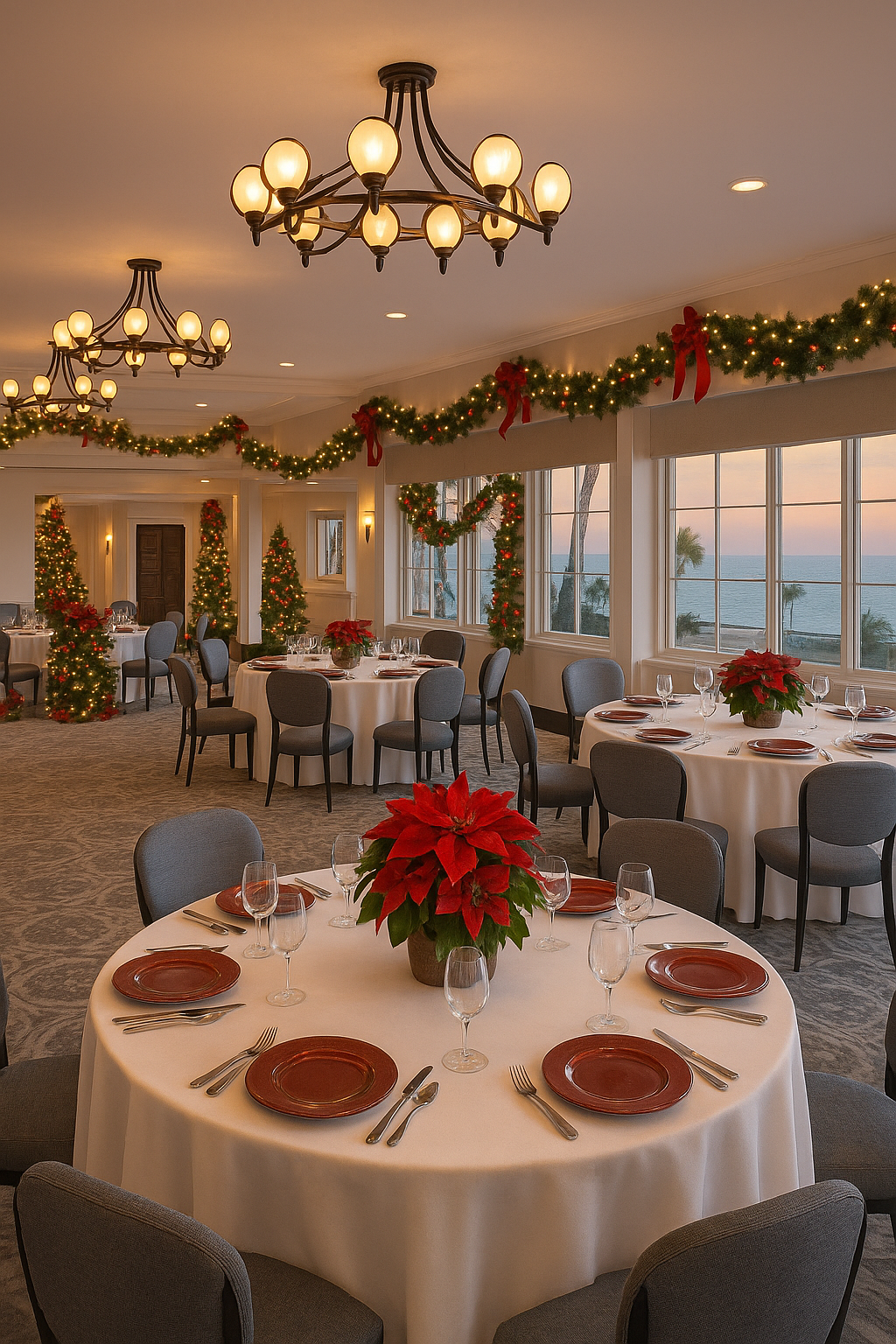 Christmas Banquet with Ocean View