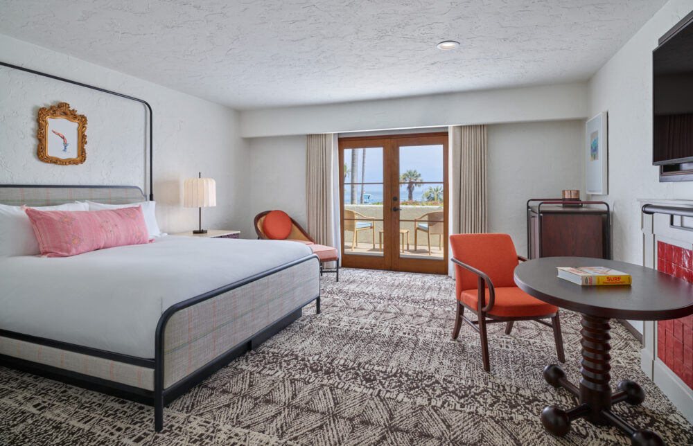 King bed room with ocean view